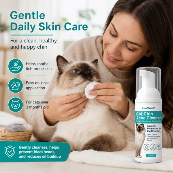 Pet Dry Shampoo Foam for Cats & Dogs, Waterless Rinse-Free, Gentle Formula, Deep Cleansing & Moisturizing