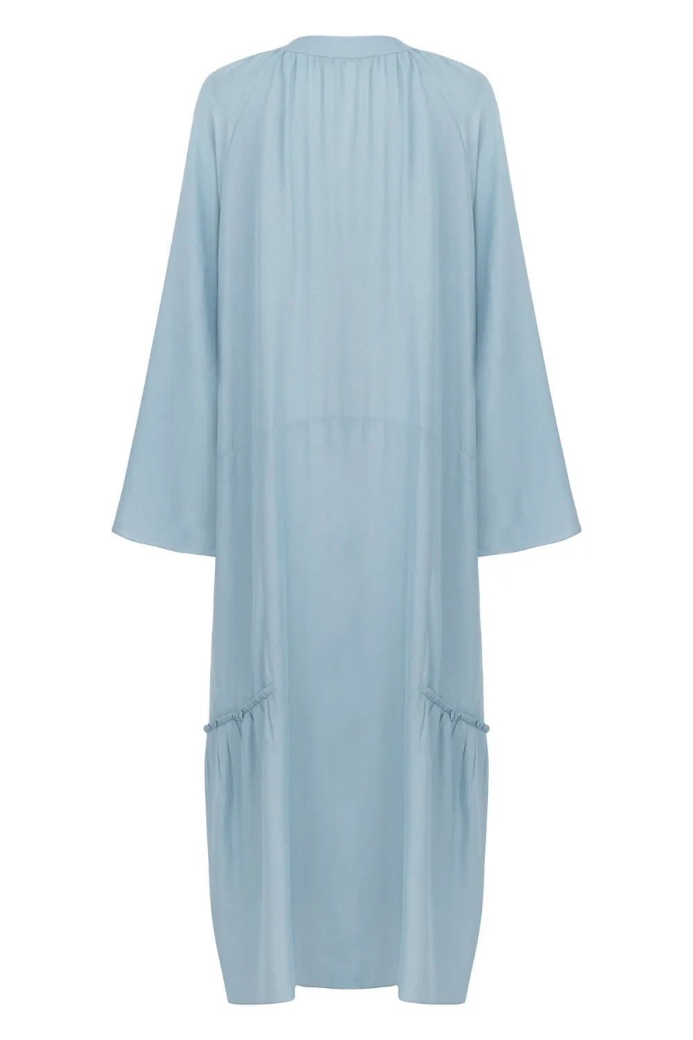 Long Sleeve Maxi Dress-Blue