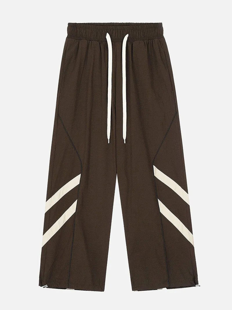 Tapered Leg Stripes Pants