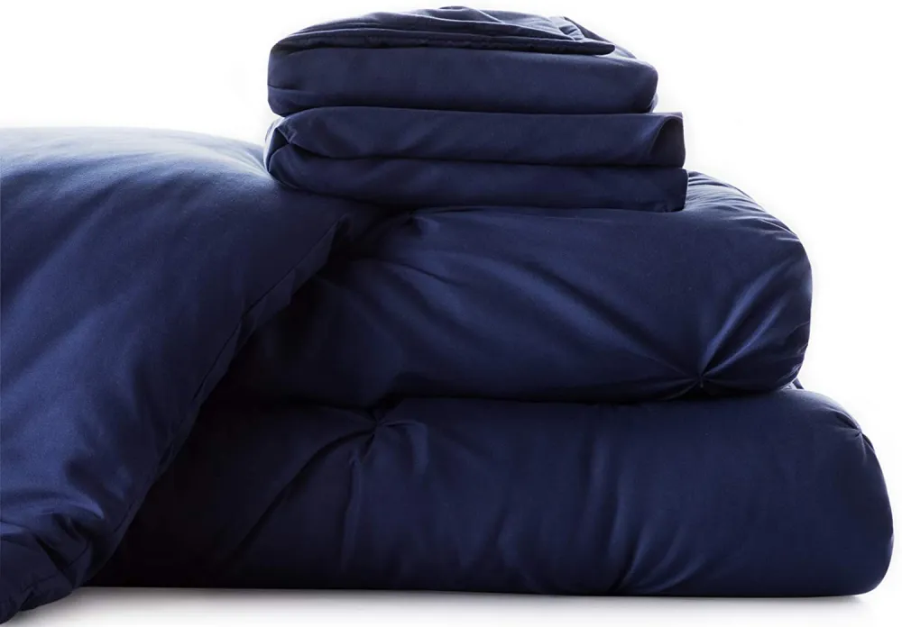 All-Season Quilted Comforter - Corner Duvet Tabs - Hypoallergenic - Plush Microfiber Fill - Machine Washable - Duvet Insert