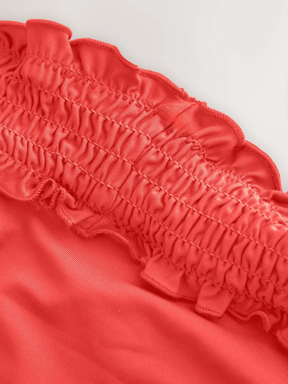 Wrinkled High-Waisted Bikini Bottoms