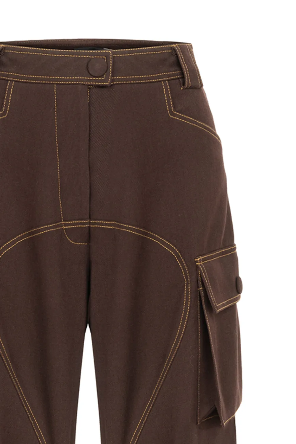 Cargo Pants-Brown