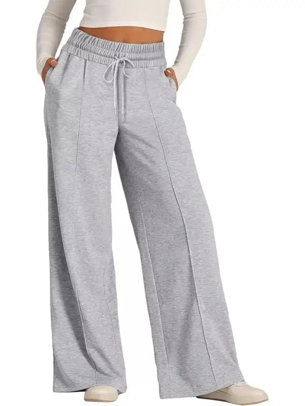 Easygoing Wide Leg Drawstring Pants