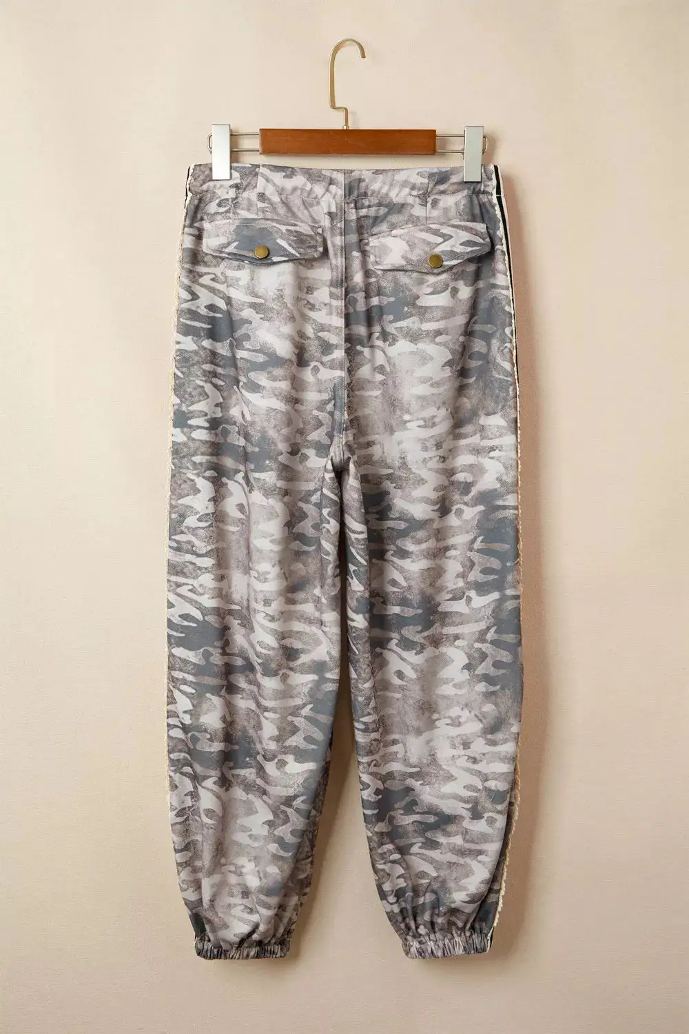 Camo Print Drawstring Waist Joggers Pants