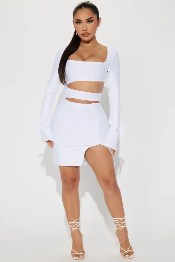 Aurelia Bandage Mini Dress - White