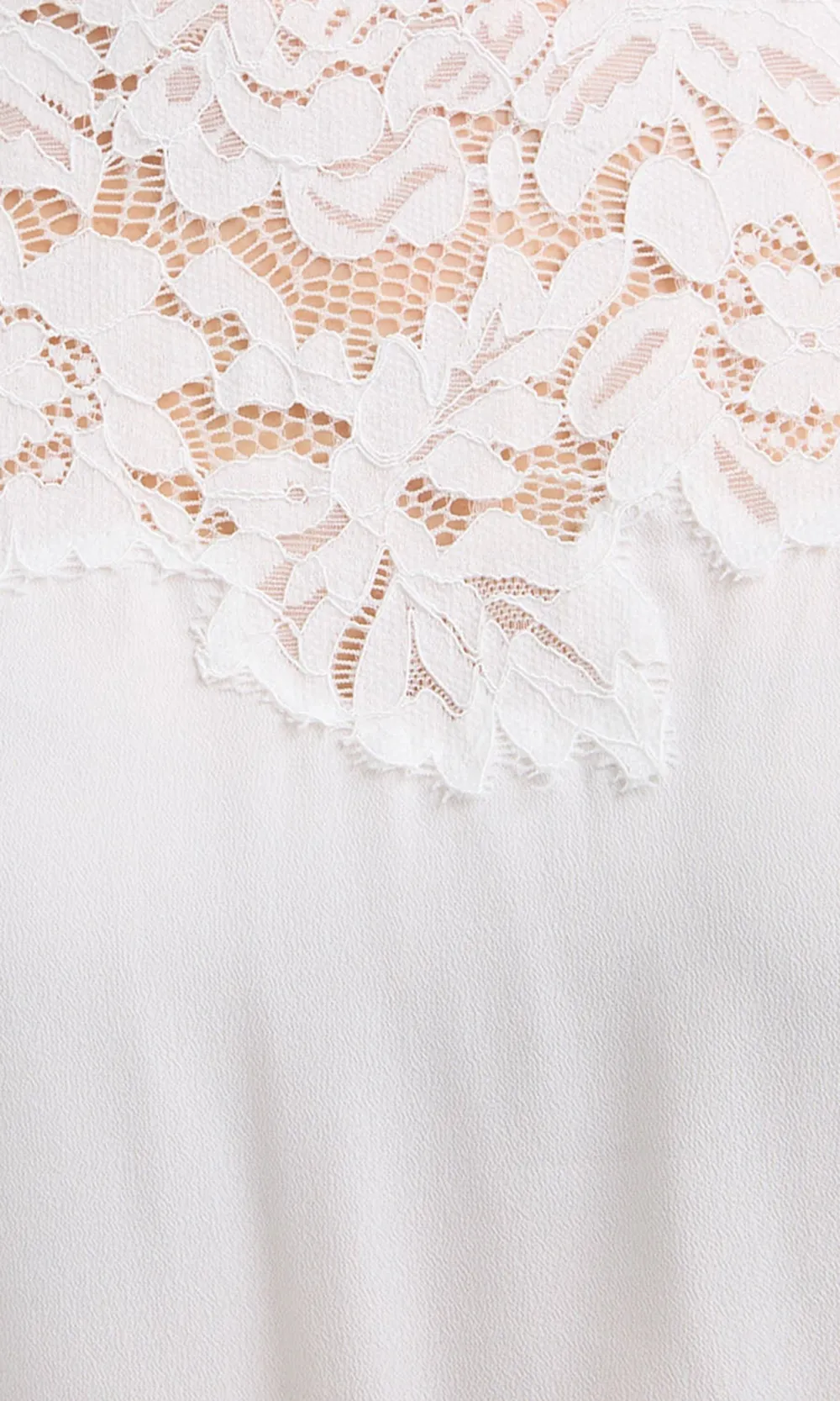 White Lace Combo Tank