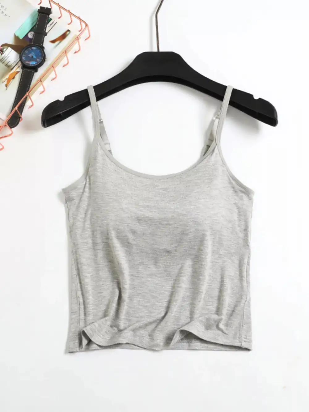 Modal Adjustable Strap Padded Cami and Shorts Set
