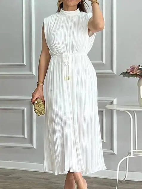 Women's Elegant Minimalist Midi Dress