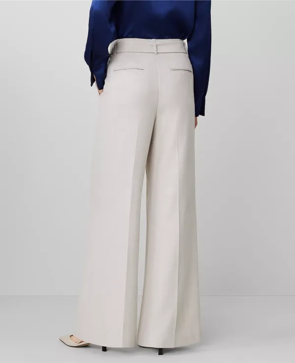 The Belted Pleated Wide-Leg Pant