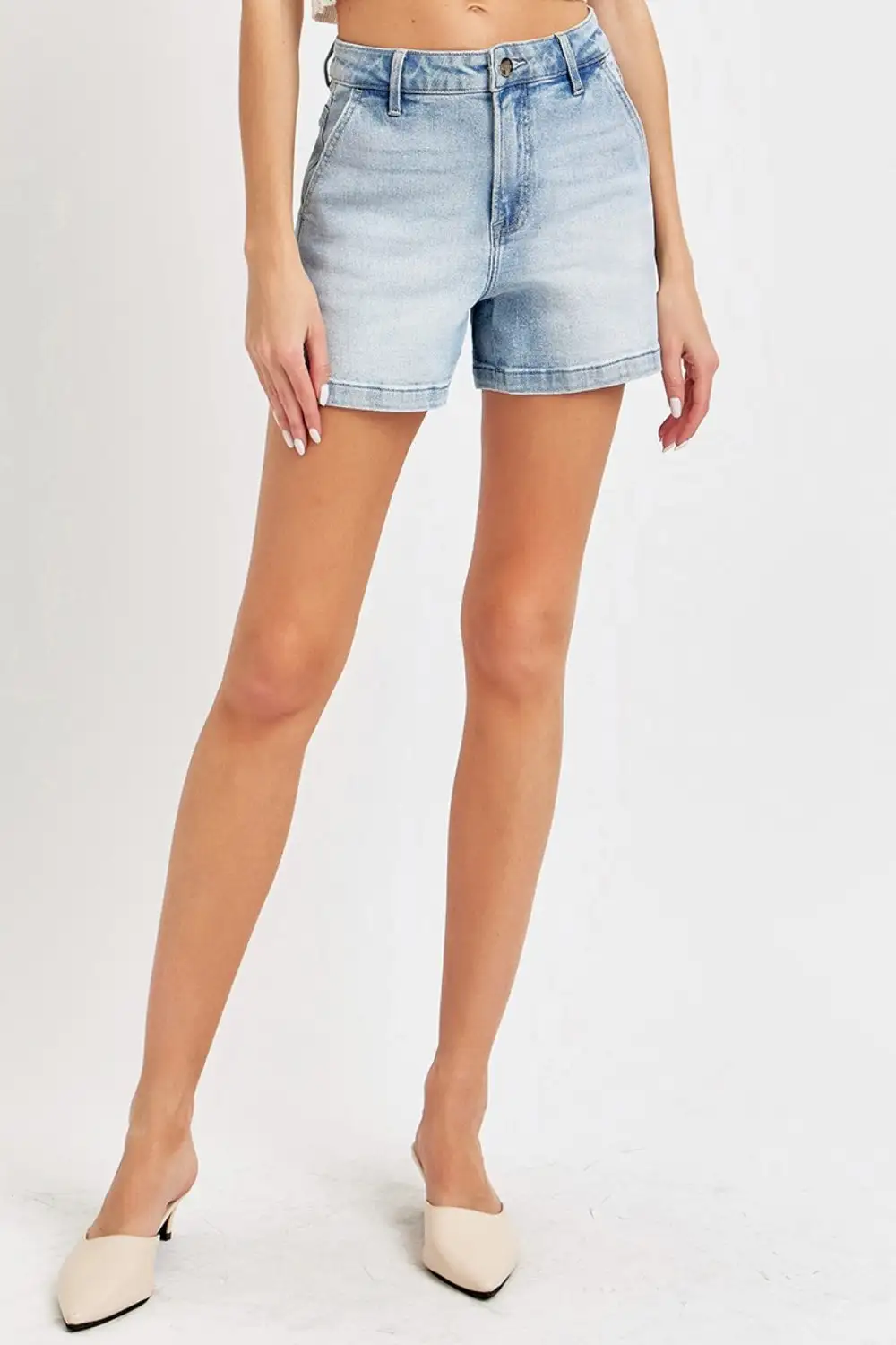 Tailored High Rise Shorts