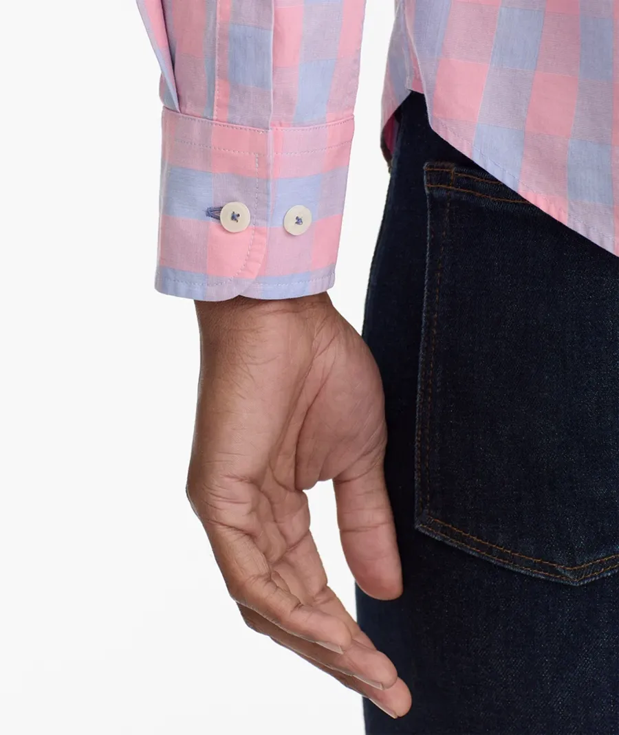 Men's Pink Casual Style Blouse