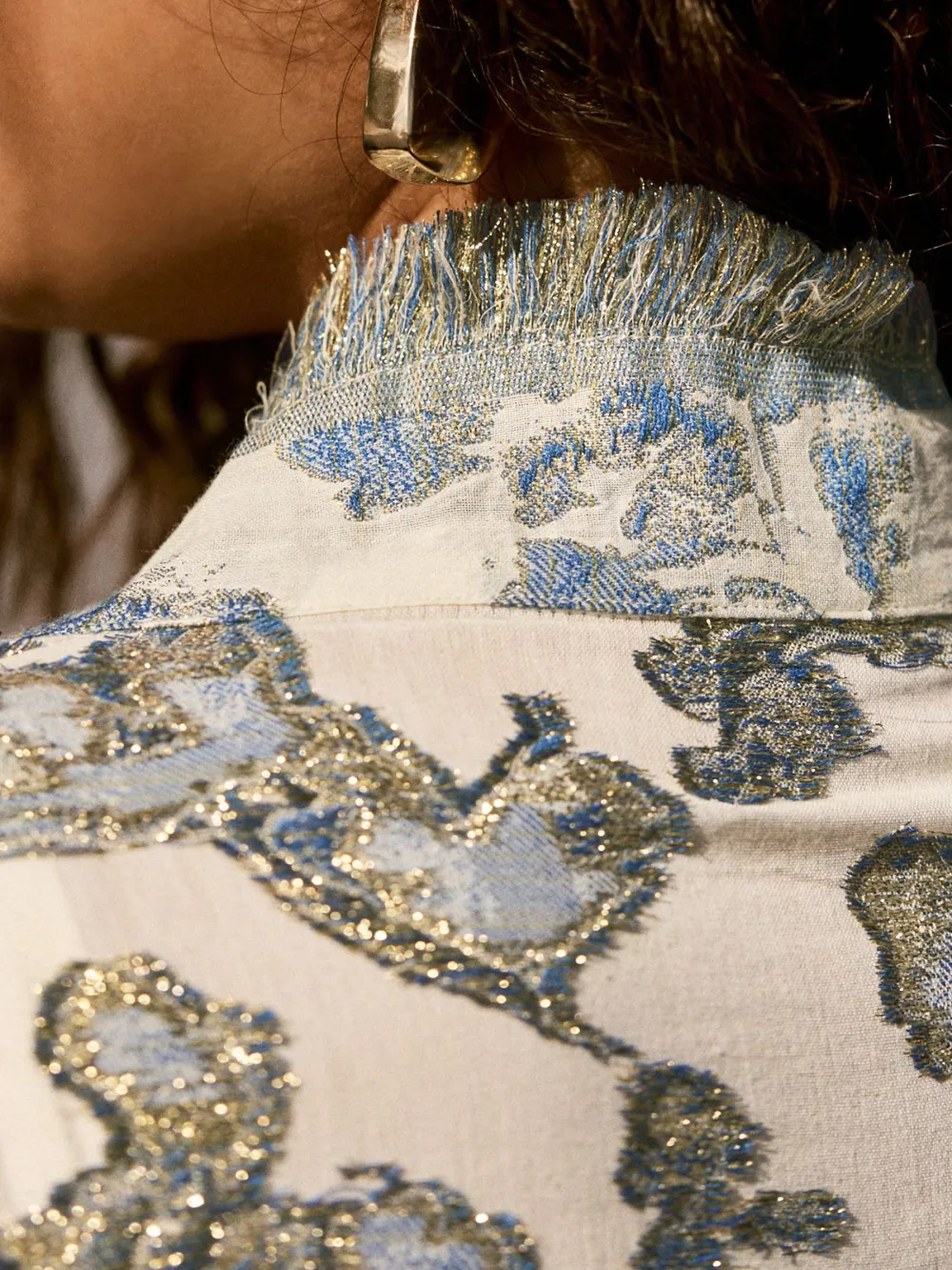 Ribbon-Cut Long Kimono Cardigan