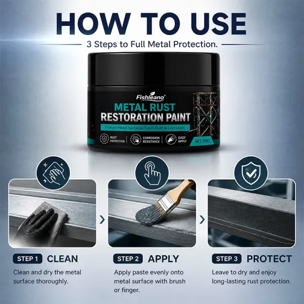 FISHLEANO Metal Rust-Proof Repair Paint