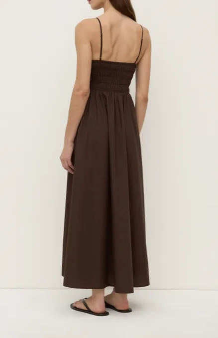 Ganache Ruched Cotton Dress