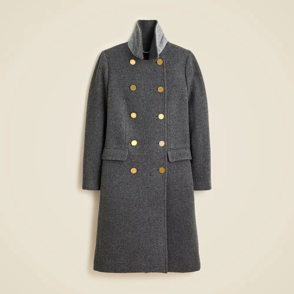 Wool Blend Stadium-Cloth Topcoats