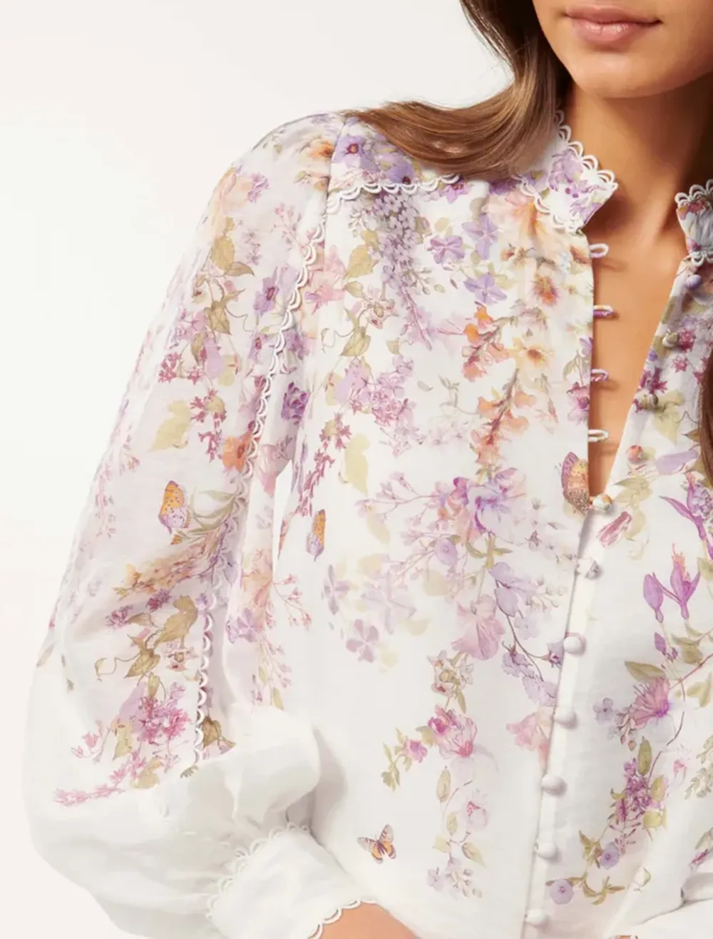 Trim Detail Blouse