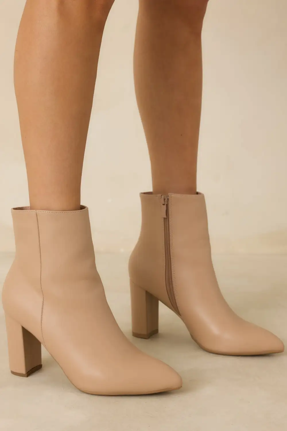 Easygoing Faux Leather Leather Boots
