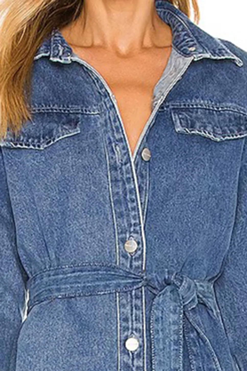 Long Sleeve Denim Dress
