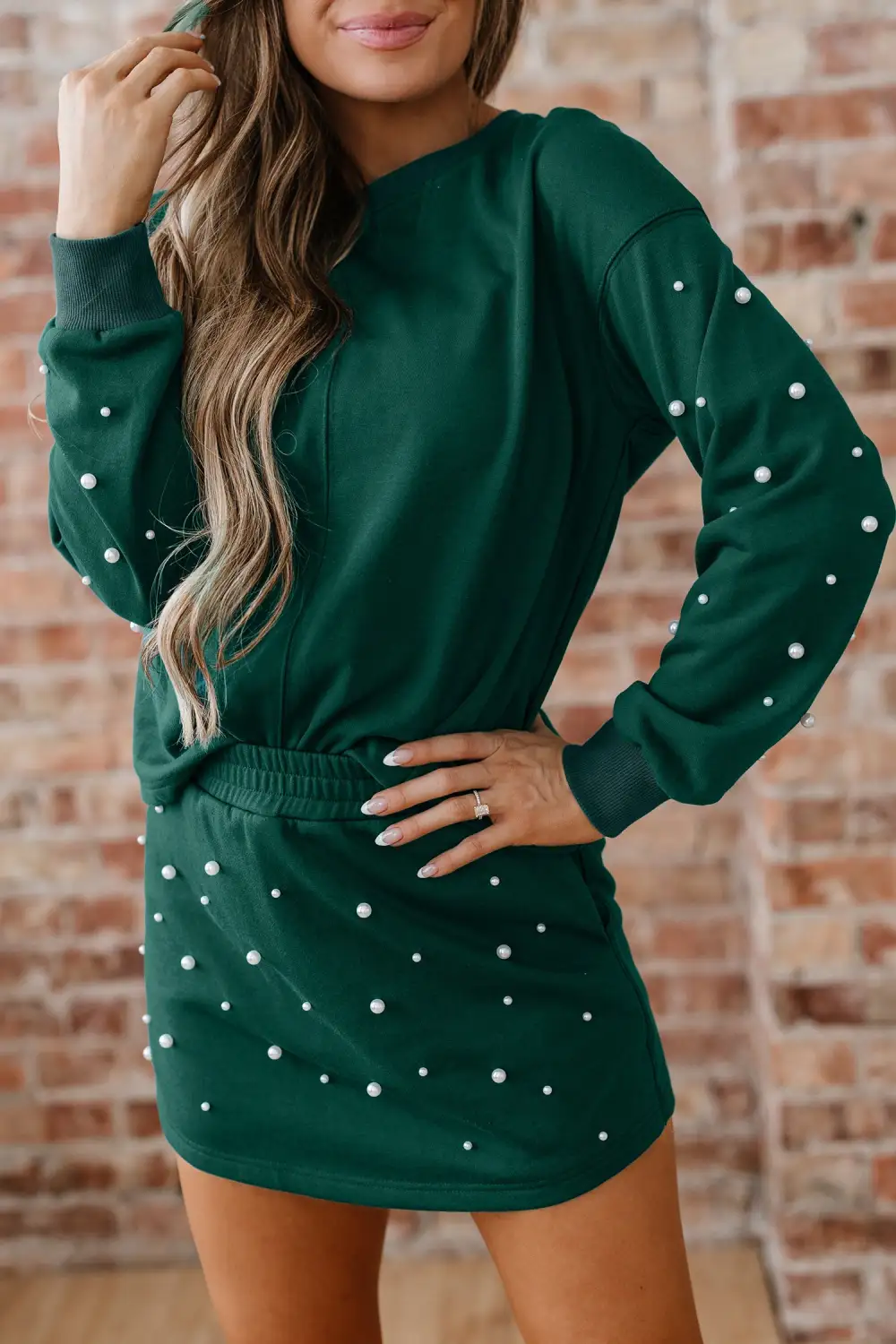 Pearl Embellished Coordinated Set