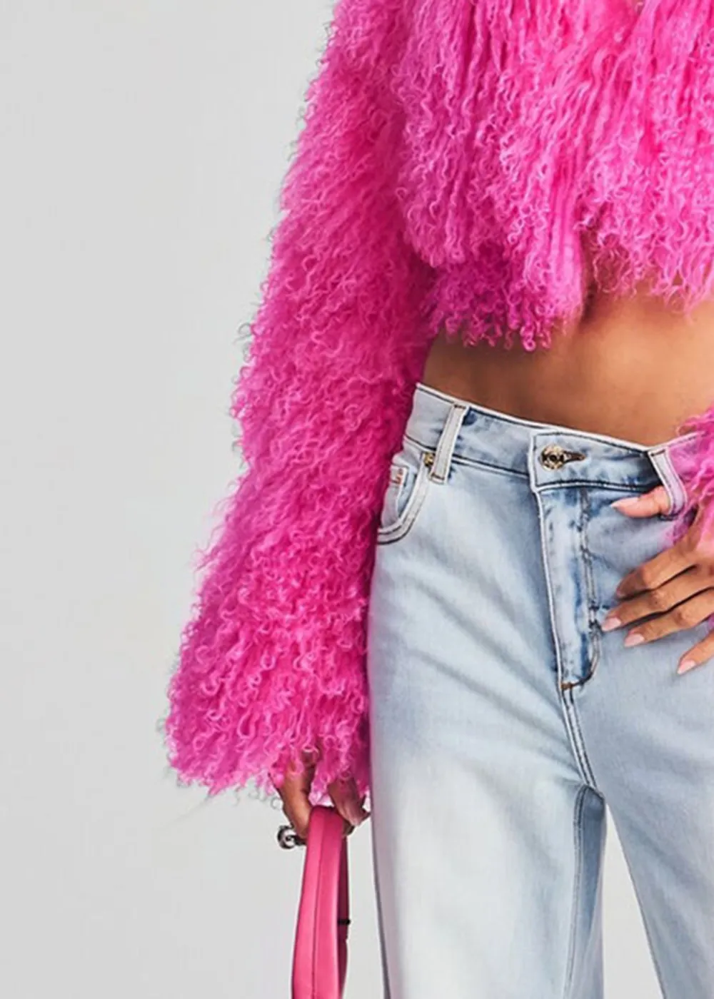 Long Sleeve Fur Jacket