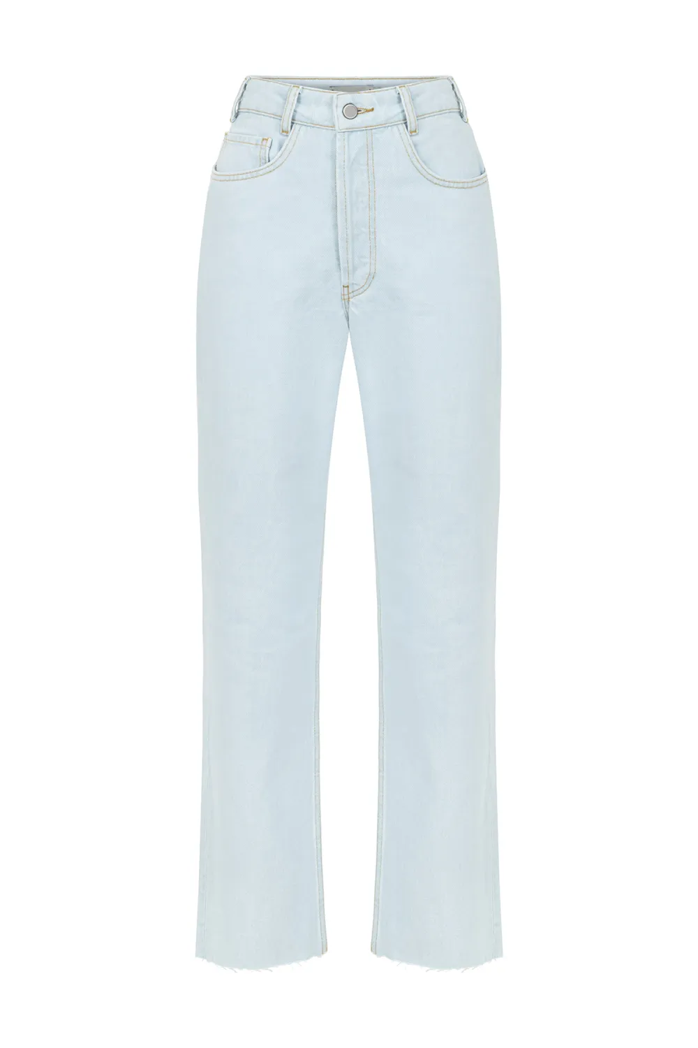 Straight-Leg Denim Pants