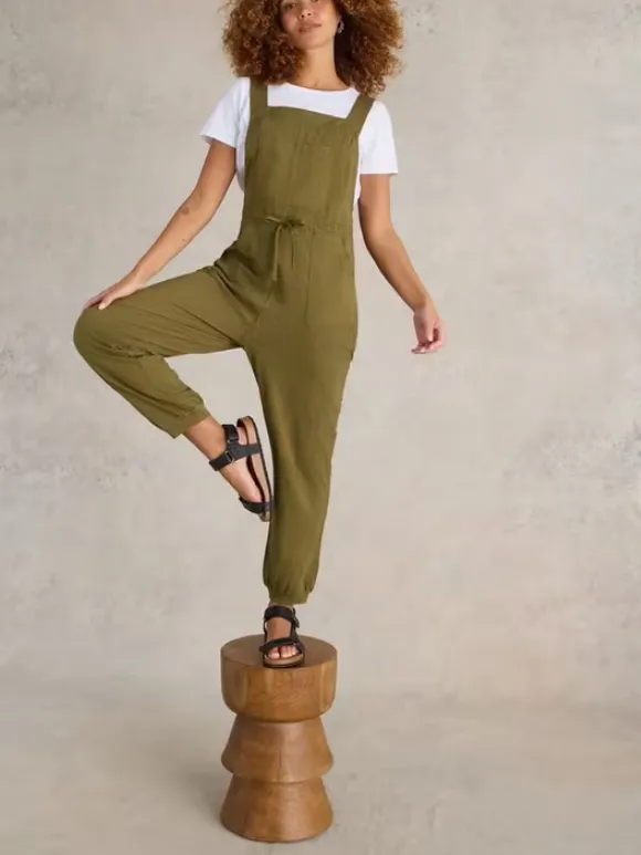 Casual Style Jersey Dungaree