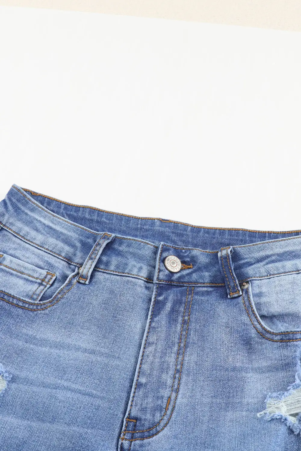 Wash Distressed Skinny Ankle Jeans