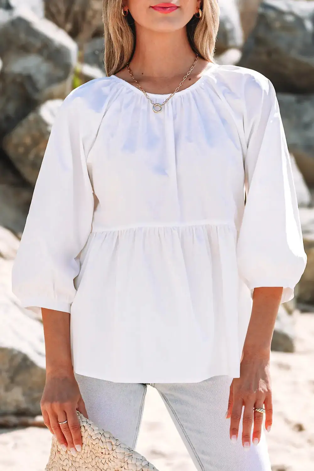 Airy Ruffled Tunic