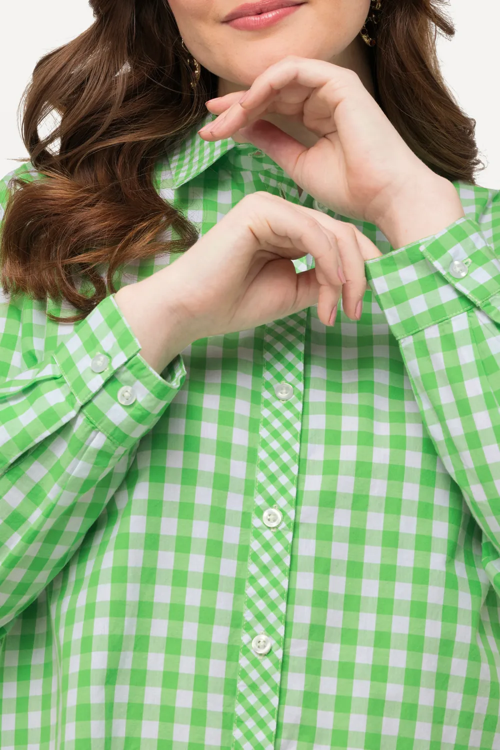 Contrasting Checkered Shirt