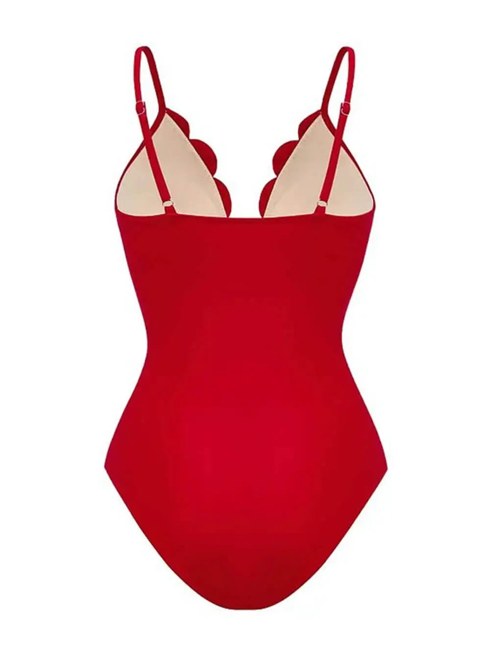 Women’s Sleek Lace Flower Hollow One-Piece Swimsuit