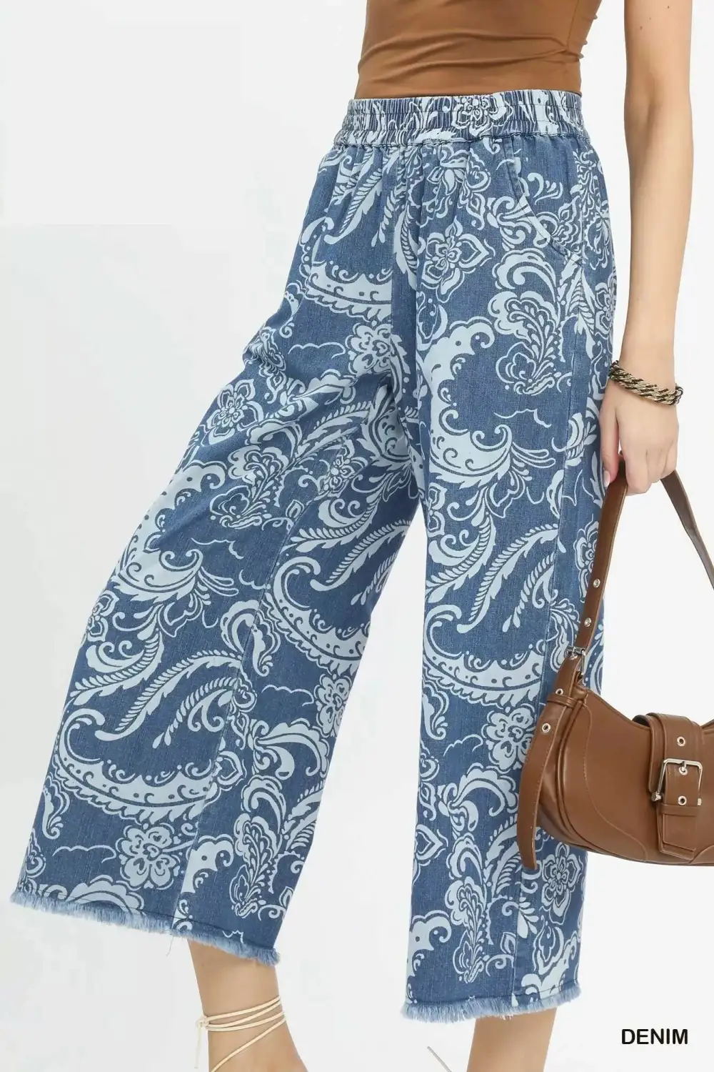Everyday Wash Wide Leg Crop Pants