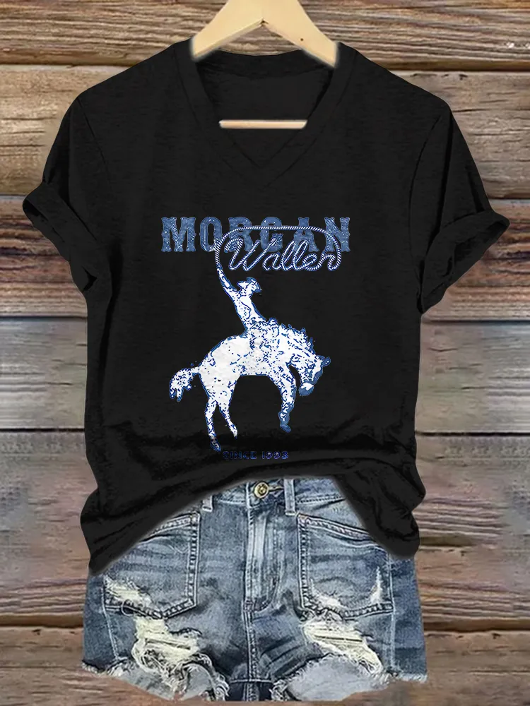 Women's Morgan Wallen Since 1993 V-Neck T-Shirt