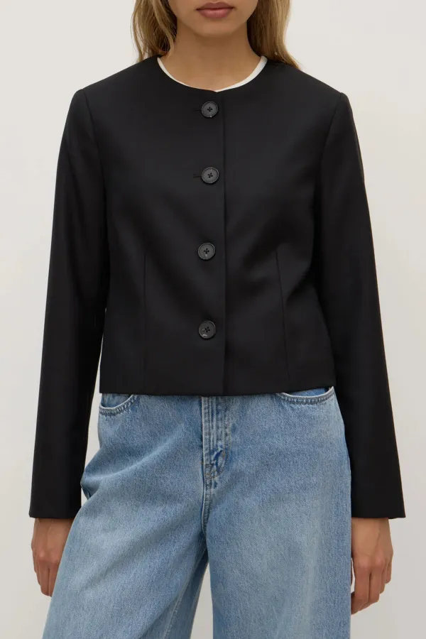 Round Neck Loose Jacket