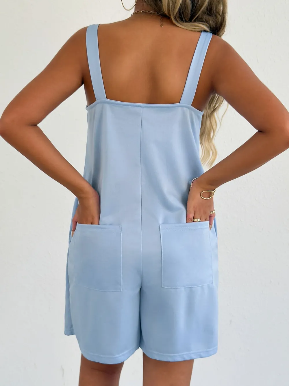 Pocket Sleeveless Romper