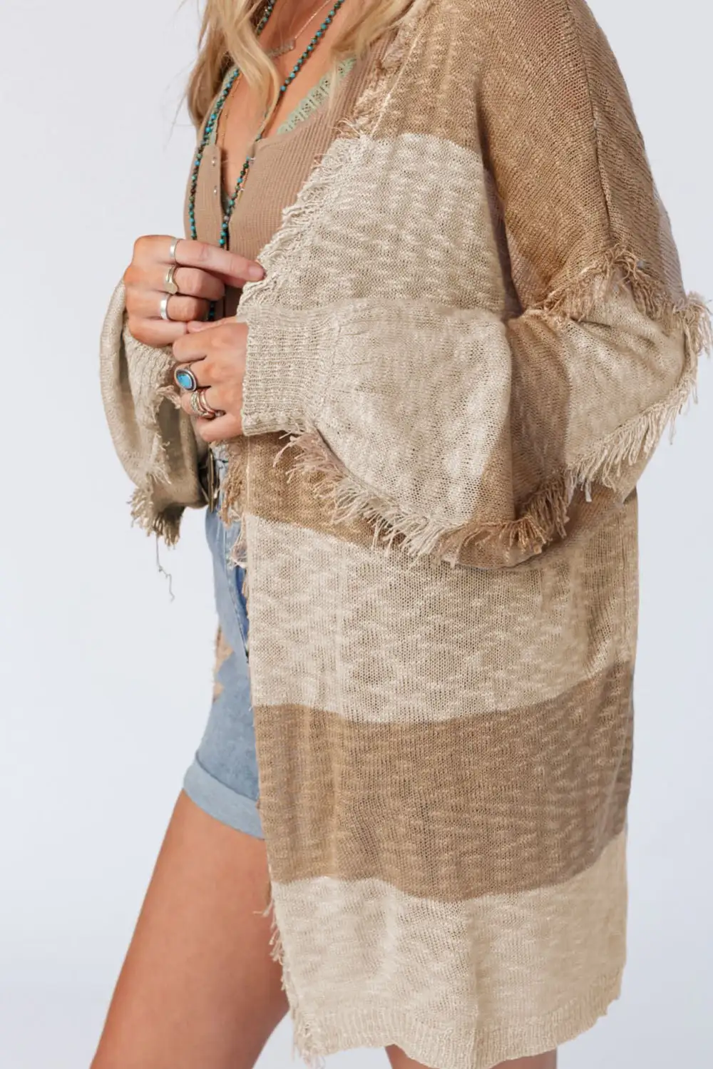 Striped Knit Cardigan