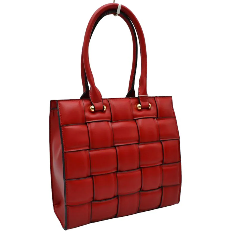 Faux Leather Tote Bag