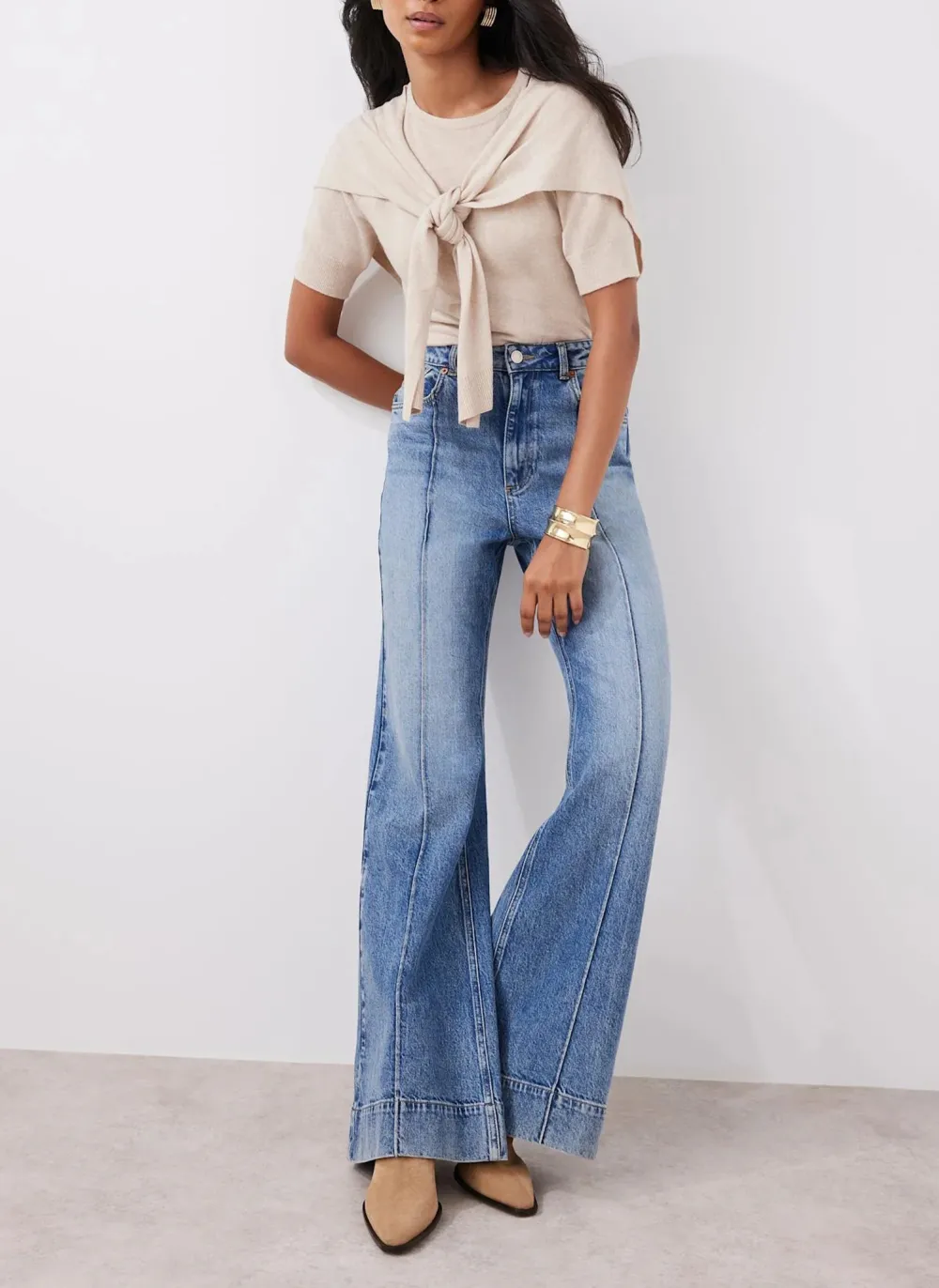 Casual Style Neutral Cotton Knit Top