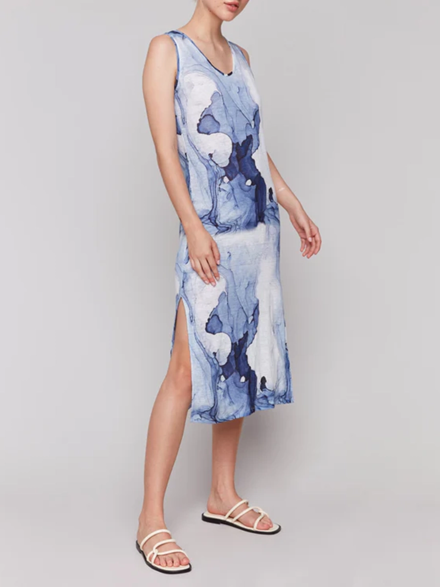 Linen Breathable Casual Flowing Sleeveless Dress
