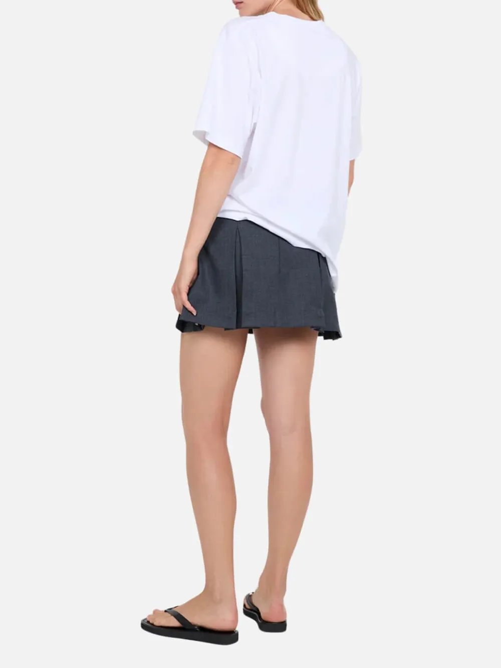 Box Pleated Mini Skirt