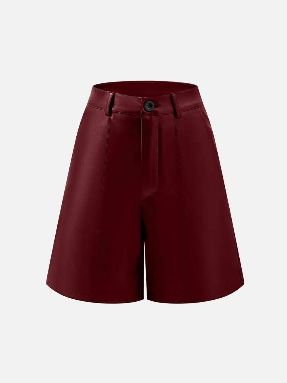 Leather High Rise Shorts