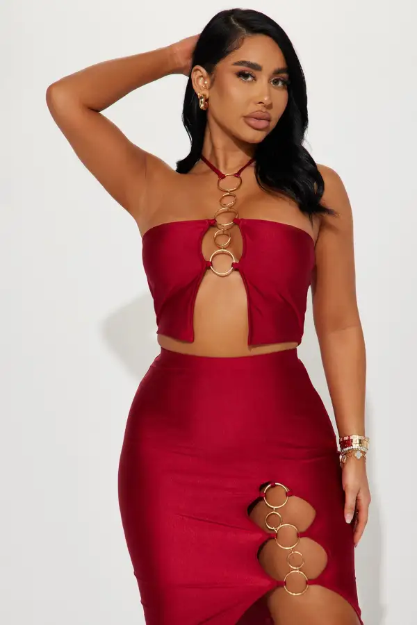 Showing Me Off Skirt Set - Red