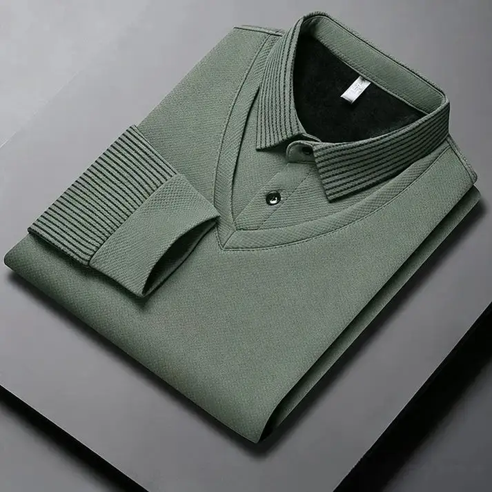 Men's velvet shirt