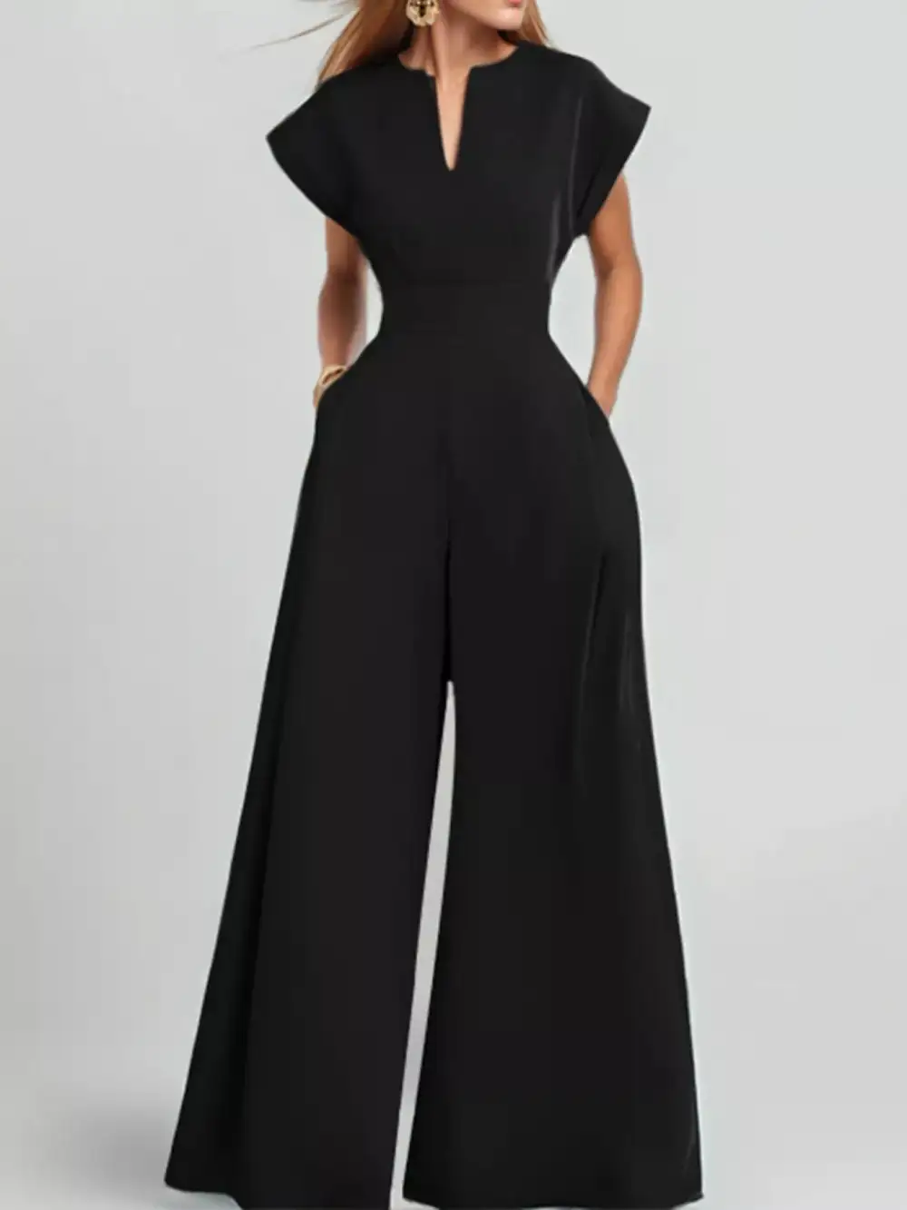 Wide Leg Full Jumpsuit