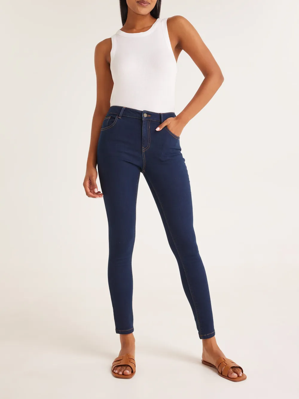 Casual Style Cotton Jean