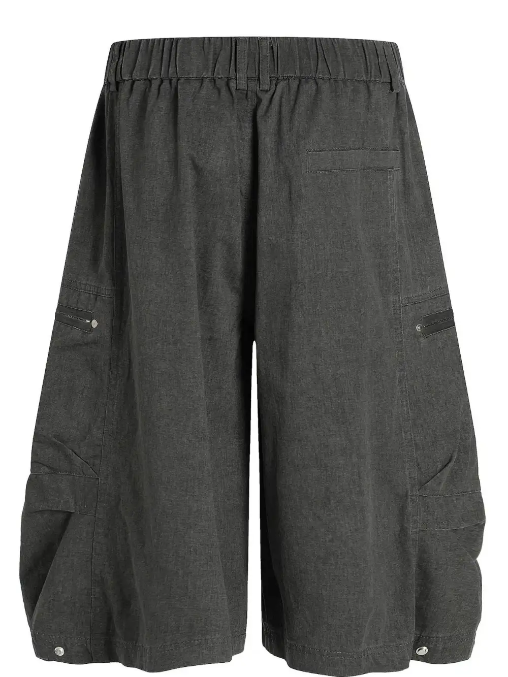 Relaxed Utility Cotton Blend Casual Shorts