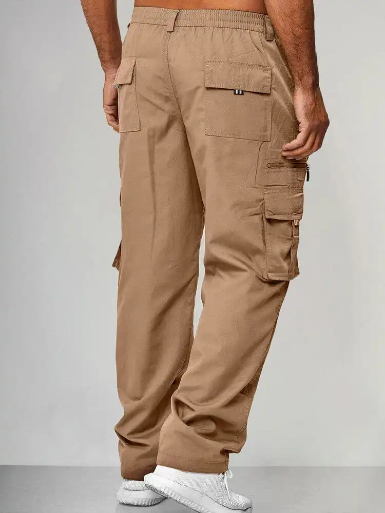 Structured Cargo Pocket Cargo Pants