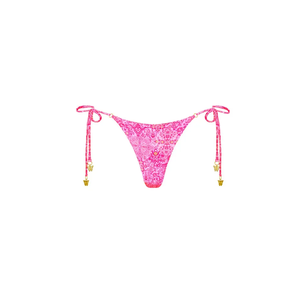 Green Thong Tie Side Bikini Bottom