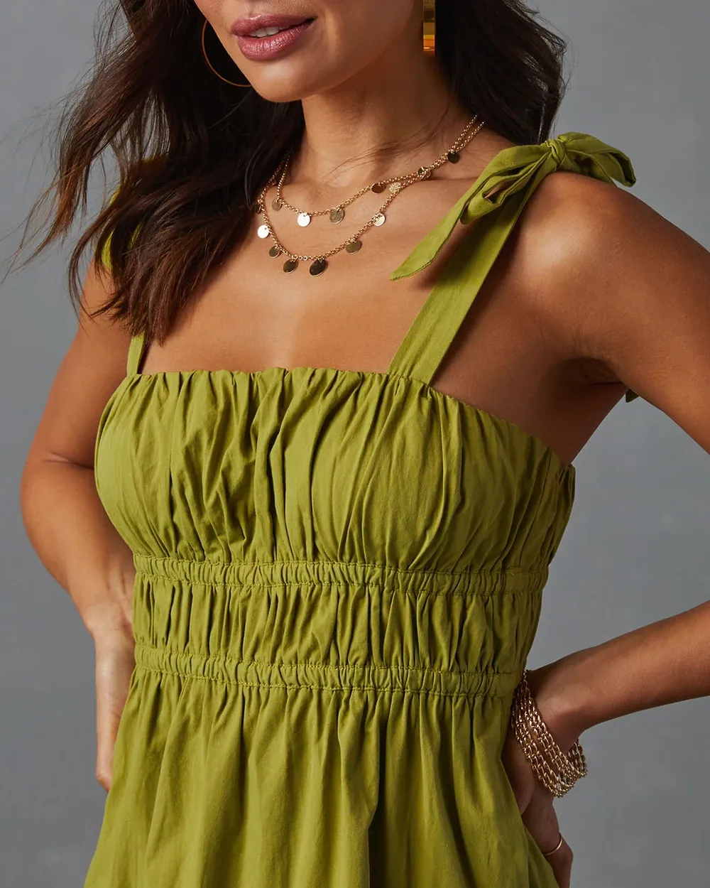 Tiered Midi Dress