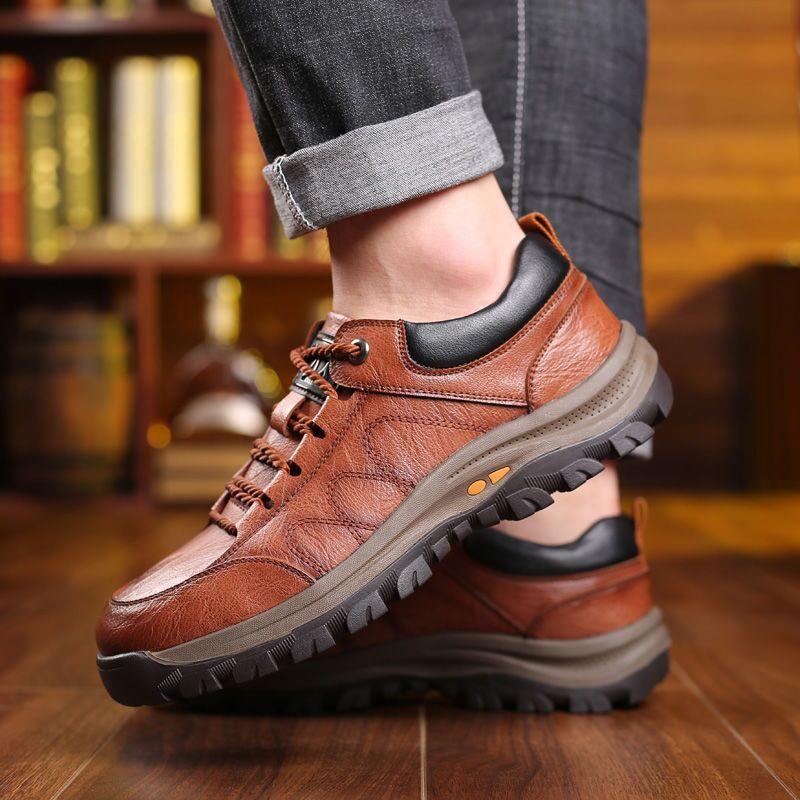 MEN'S CASUAL HAND-STITChHEDD LEATHER SHOES