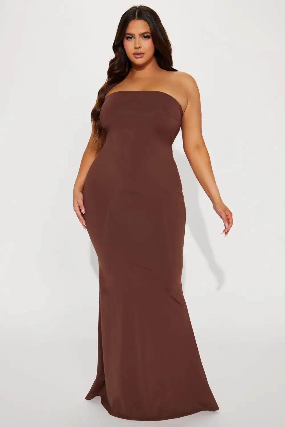 Katie Mermaid Gown - Brown